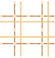 chains and belts seamless pattern fashion vector image