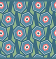 geometric pattern with hexagons vector image