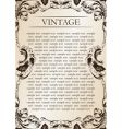 vintage frame vector image vector image