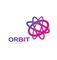 technology orbit web rings logo vector image