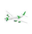 plane isometric icon vector image vector image