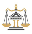 law and order logo vector image