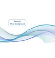 blue wave swirl swoosh flowing sea water abstract vector image