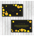 set of vintage horizontal business cards template vector image