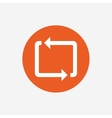 repeat icon loop symbol refresh sign vector image
