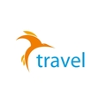 air travel logo vector image