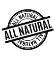 all natural rubber stamp vector image