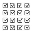 checkbox icon set vector image