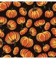 seamless pattern with pumpkins vector image