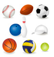 sports balls vector image