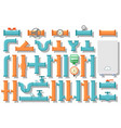 pipe and water supply equipment vector image
