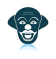 party clown face icon vector image