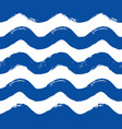 painted blue wave pattern vector image