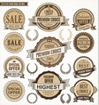 quality retro vintage badge and label collection vector image