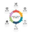 infographic design with colored vector image