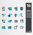 mimimaly styled silhouettes for web vector image vector image