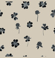 seamless pattern of shepherd purse vector image