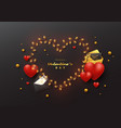 valentines day holiday background vector image