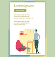 writing and testing new software in cozy office vector image