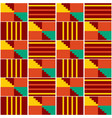 ghana african tribal kente seamless pattern vector image
