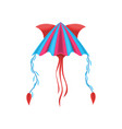 flying kite isolated uttarayan festival symbol vector image vector image