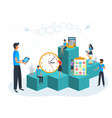 agile project management business teamwork time vector image