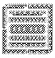 celtic knots medieval seamless borders vector image vector image