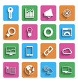 modern internet marketing icons vector image