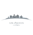 los angeles california city skyline silhouette vector image