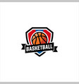 basketball club logo emblem vector image vector image