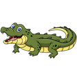 Cute lizard cartoon on white background Royalty Free Vector