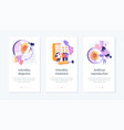 infertility test and treatment app interface vector image