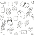 seamless spa pattern vector image vector image