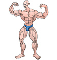 bodybuilder pose vector image