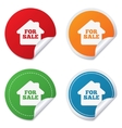 for sale sign icon real estate selling vector image