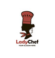 chef woman design vector image vector image