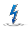 blue flash arrow vector image