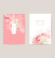 wedding dried lunaria orchid pampas grass floral vector image