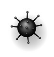 coronavirus 2019-ncov corona virus 3d icon black vector image vector image