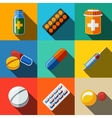 Flat Drugs Infographics Royalty Free Vector Image