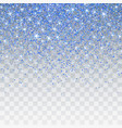 blue glitter sparkle on a transparent background vector image