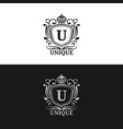 monogram logo template luxury letter vector image