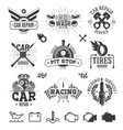 car service labels emblems and logos vector image