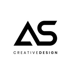 Creative simple modern initial ai logo design Vector Image