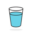 icon glass vector image