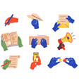 miscellaneous signs and symbols of information vector image vector image