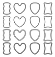 set of isolated frames of twisted rope vector image