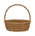 empty basket for vegetables vector image