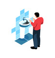 water pollution icon vector image vector image