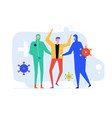 coronavirus disease - colorful flat design style vector image